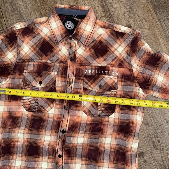 Affliction • Indian Chief Plaid Button Down - Picture 7 of 9